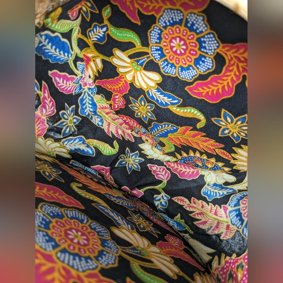 Vintage Wicker Rattan Circle Canteen Style Boho Crossbody Bag Purse - Picture 8 of 8